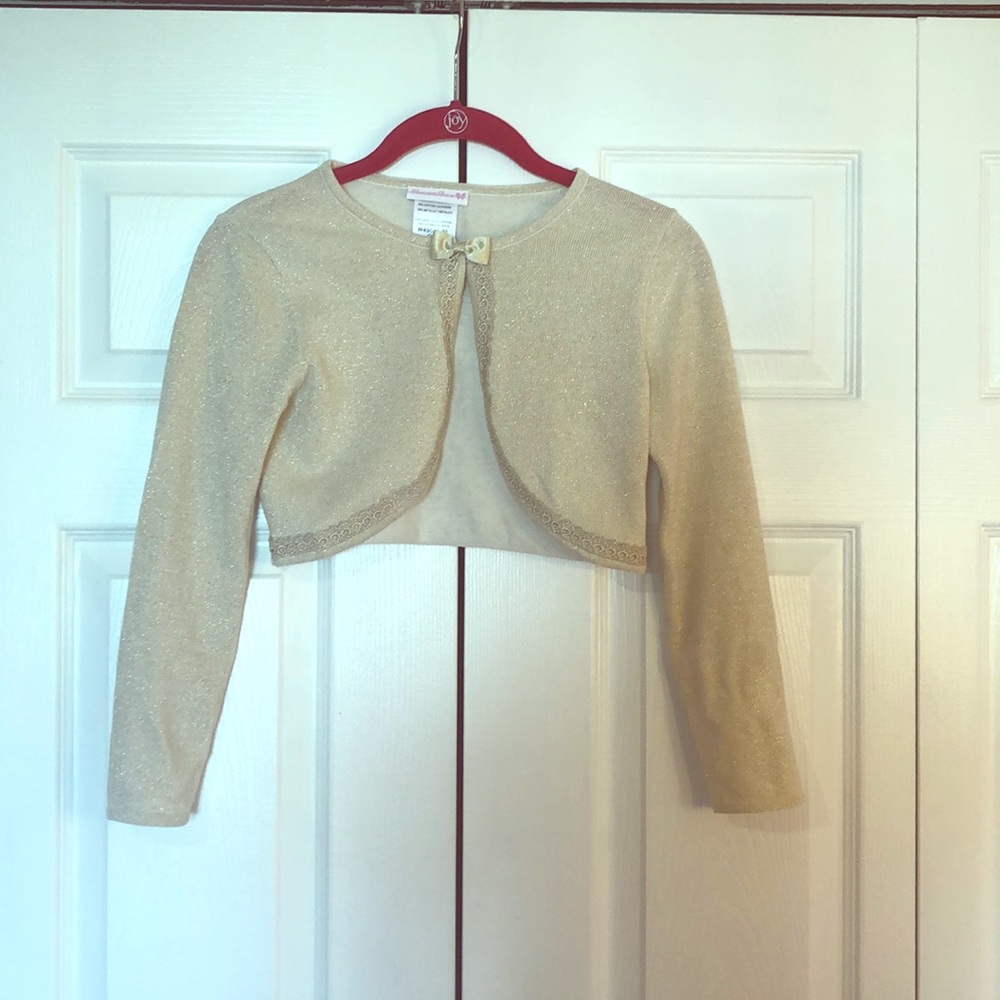 NEVER WORN Gold Shrug